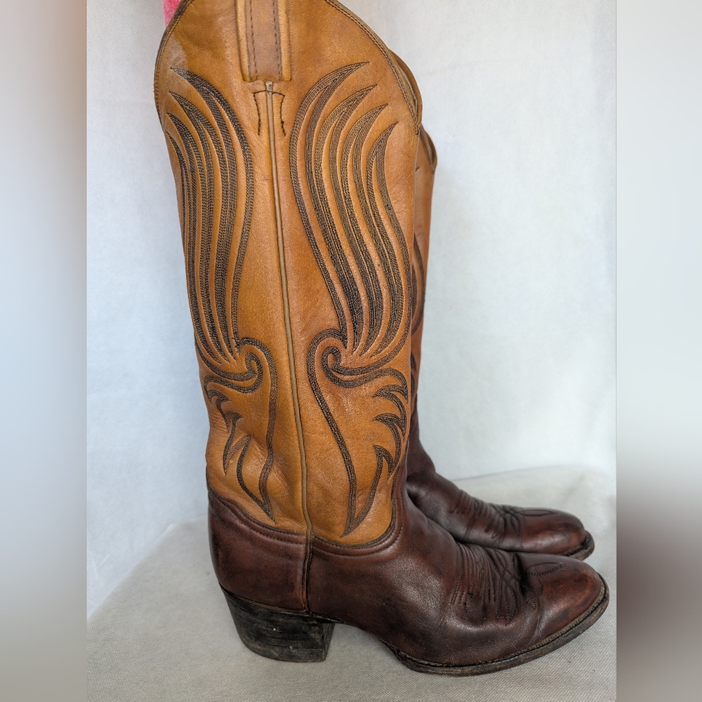Vintage O'Sullivan's Ortho Ease Two Tone Contrast Stich Leather  Boot Men 9